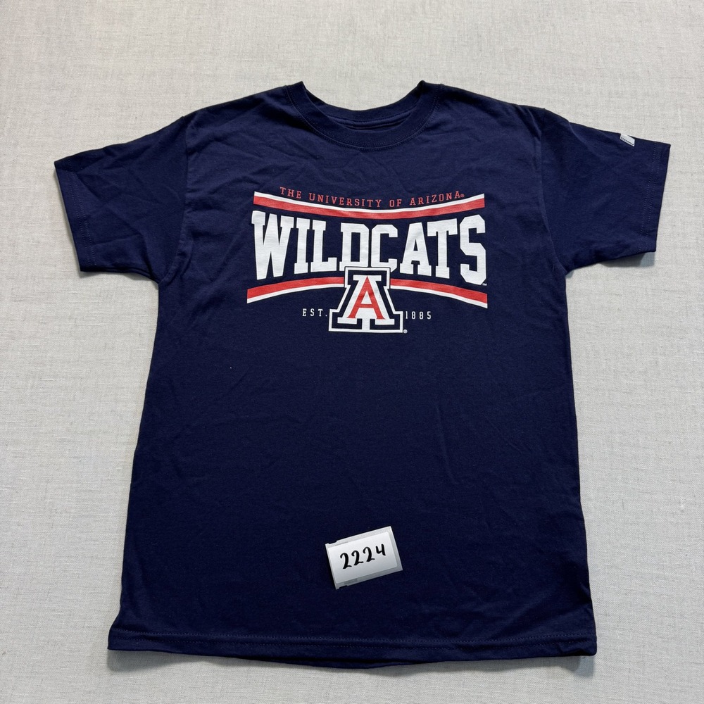 Russell Athletic University of Arizona T-Shirt Youth Medium 8 Navy‎